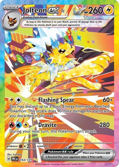 PRE: Jolteon ex - 153/131 (Holofoil)