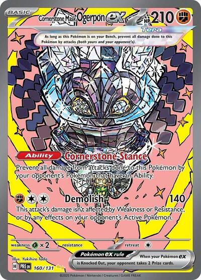 PRE: Cornerstone Mask Ogerpon ex - 160/131 (Holofoil)