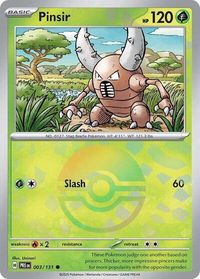 PRE: Pinsir (Poke Ball Pattern) (Holofoil)