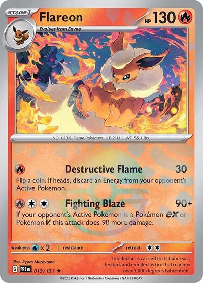 PRE: Flareon (Poke Ball Pattern) (Holofoil)