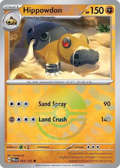 PRE: Hippowdon (Poke Ball Pattern) (Holofoil)