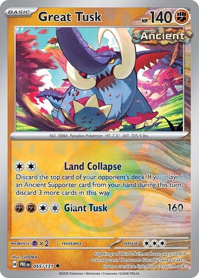 PRE: Great Tusk (Poke Ball Pattern) (Holofoil)