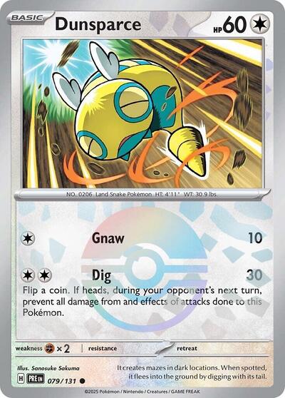PRE: Dunsparce (Poke Ball Pattern) (Holofoil)