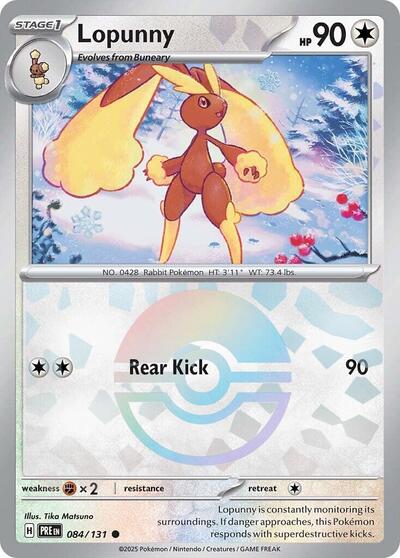 PRE: Lopunny (Poke Ball Pattern) (Holofoil)