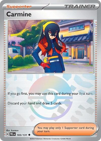 PRE: Carmine (Poke Ball Pattern) (Holofoil)