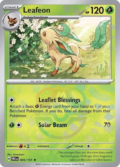PRE: Leafeon (Master Ball Pattern) (Holofoil)
