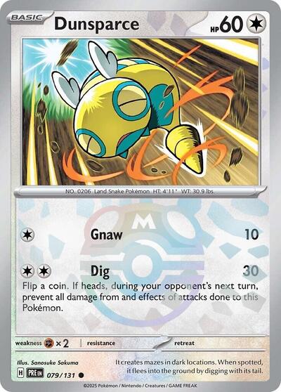 PRE: Dunsparce (Master Ball Pattern) (Holofoil)