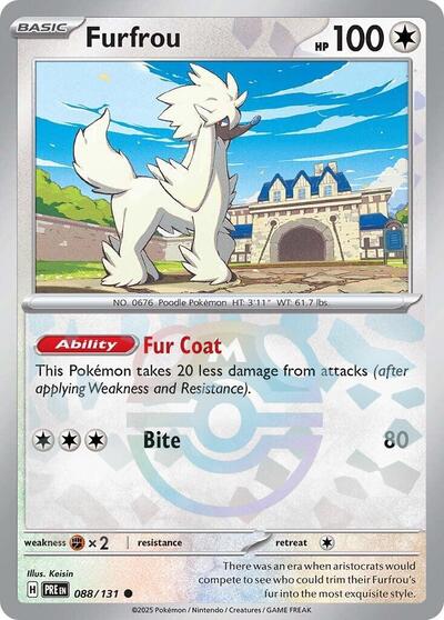PRE: Furfrou (Master Ball Pattern) (Holofoil)