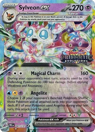 MCAP: Sylveon ex - 041/131 (Prismatic Evolutions Stamp) (Holofoil)