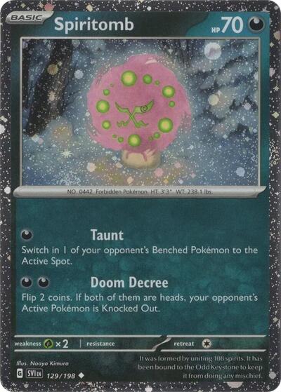 MCAP: Spiritomb - 129/198 (Cosmos Holo) (Holofoil)