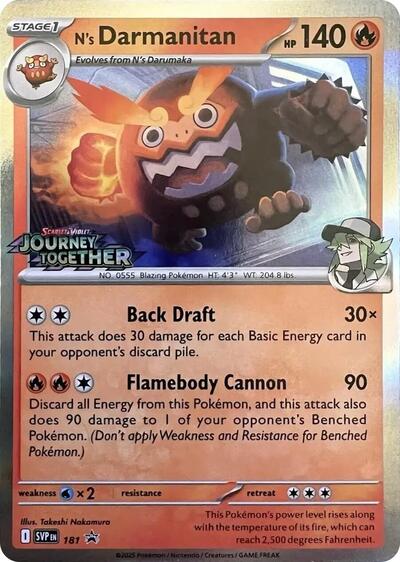 SVP: N's Darmanitan - 181 (Prerelease) (Holofoil)