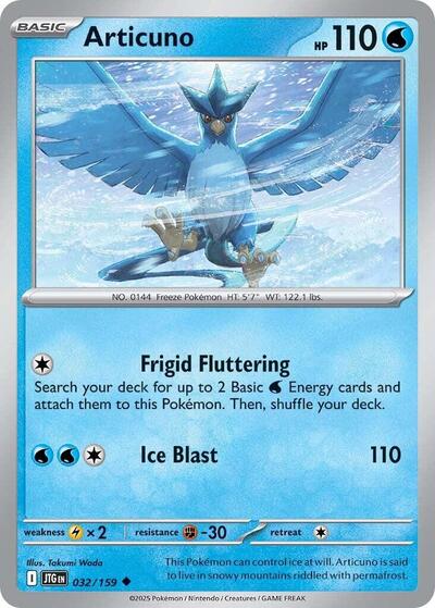 JTG: Articuno - 032/159 (Reverse Holofoil)