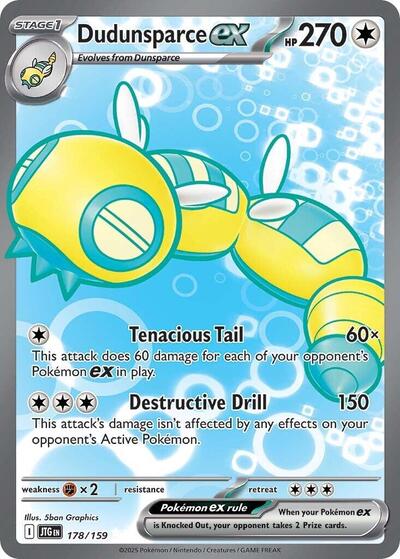 JTG: Dudunsparce ex - 178/159 (Holofoil)