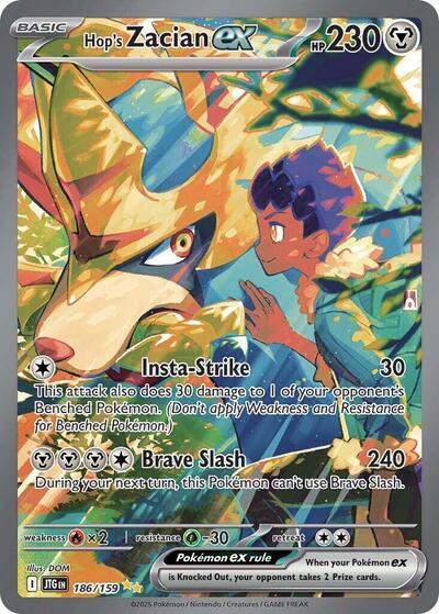 JTG: Hop's Zacian ex - 186/159 (Holofoil)