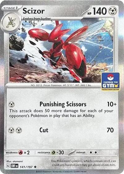 MCAP: Scizor - 141/197 (Pokemon Gym Promo) (Holofoil)