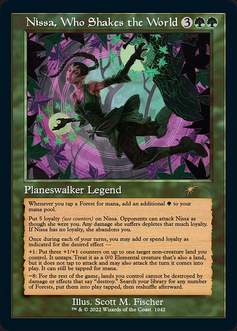 SLD: Nissa, Who Shakes the World (Retro Frame) (Foil)