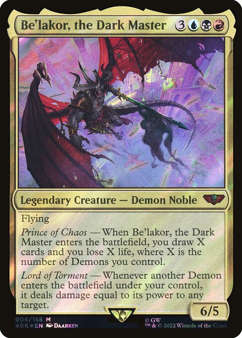 40K: Be'lakor, the Dark Master (Surge Foil)