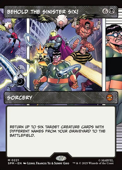 SPM: Behold the Sinister Six! (Borderless) (Foil)