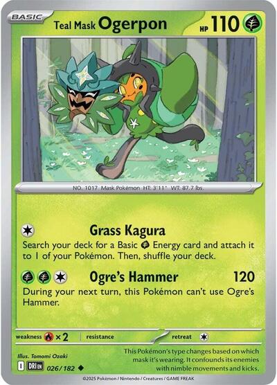 DRI: Teal Mask Ogerpon (Reverse Holofoil)
