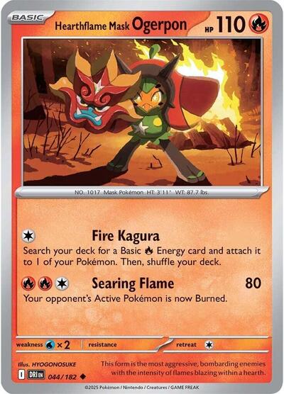 DRI: Hearthflame Mask Ogerpon (Reverse Holofoil)