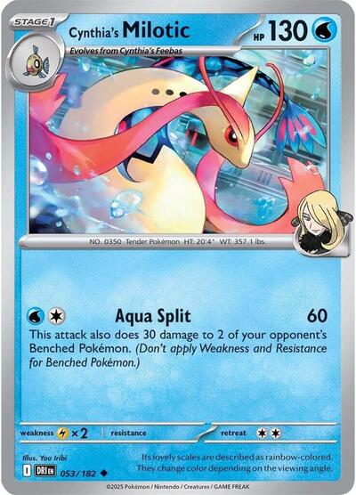 DRI: Cynthia's Milotic (Reverse Holofoil)