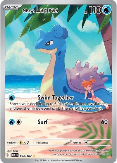 DRI: Misty's Lapras - 194/182 (Holofoil)