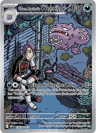 DRI: Team Rocket's Weezing - 199/182 (Holofoil)