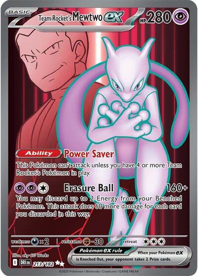DRI: Team Rocket's Mewtwo ex - 213/182 (Holofoil)