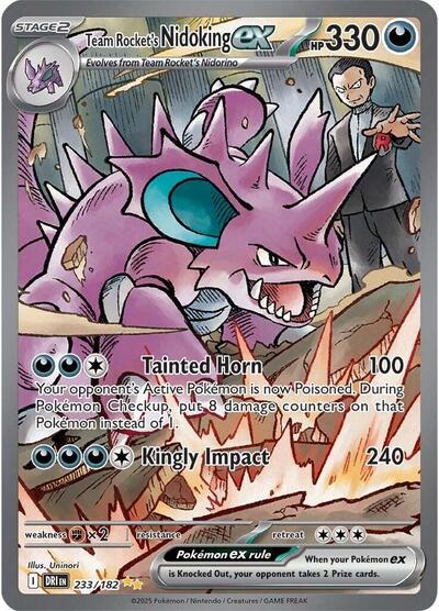 DRI: Team Rocket's Nidoking ex - 233/182 (Holofoil)