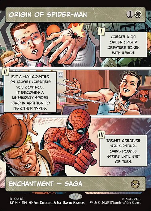 SPM: Origin of Spider-Man (Borderless) (Foil)