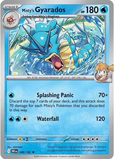 PR: Misty's Gyarados - 049/182 (Non-holo)