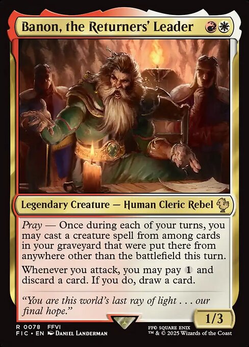 FIC: Banon, the Returners' Leader