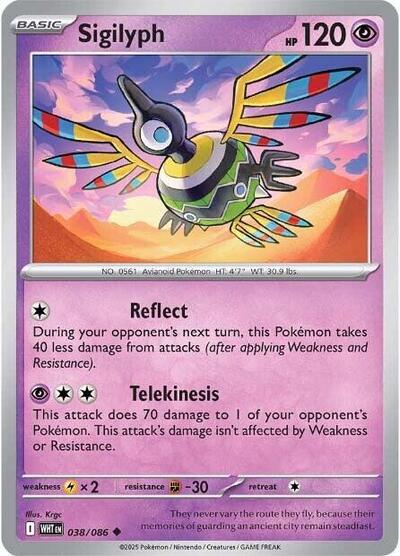 WHT: Sigilyph (Reverse Holofoil)