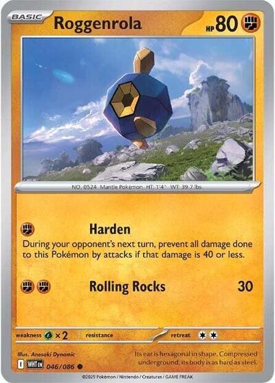 WHT: Roggenrola (Reverse Holofoil)