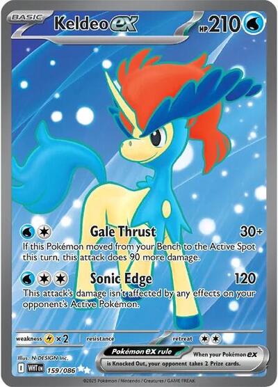 WHT: Keldeo ex - 159/086 (Holofoil)