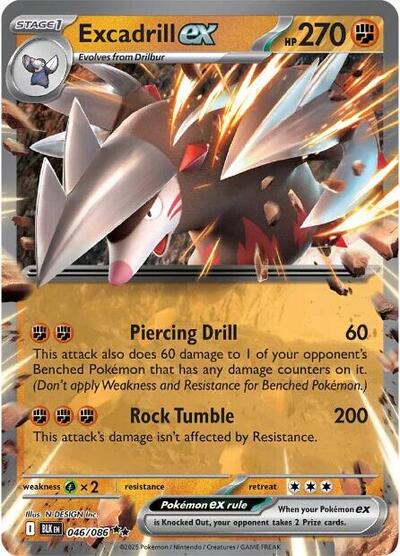 BLK: Excadrill ex (Holofoil)