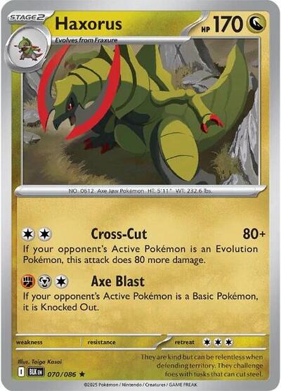 BLK: Haxorus (Reverse Holofoil)