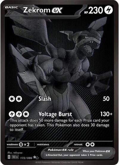 BLK: Zekrom ex - 172/086 (Holofoil)