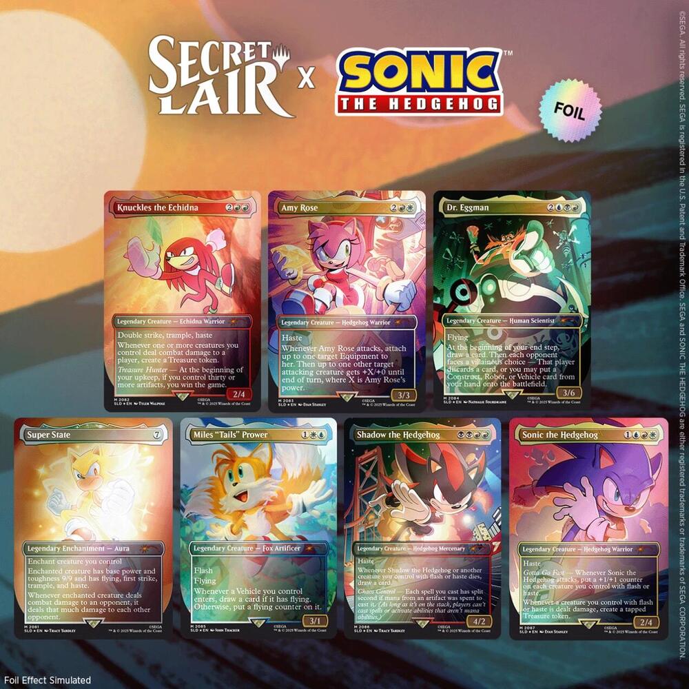 Secret Lair: Sonic the Hedgehog - Friends & Foes (Rainbow Foil)