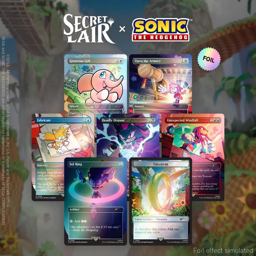 Secret Lair: Sonic the Hedgehog - Chasing Adventure (Rainbow Foil)