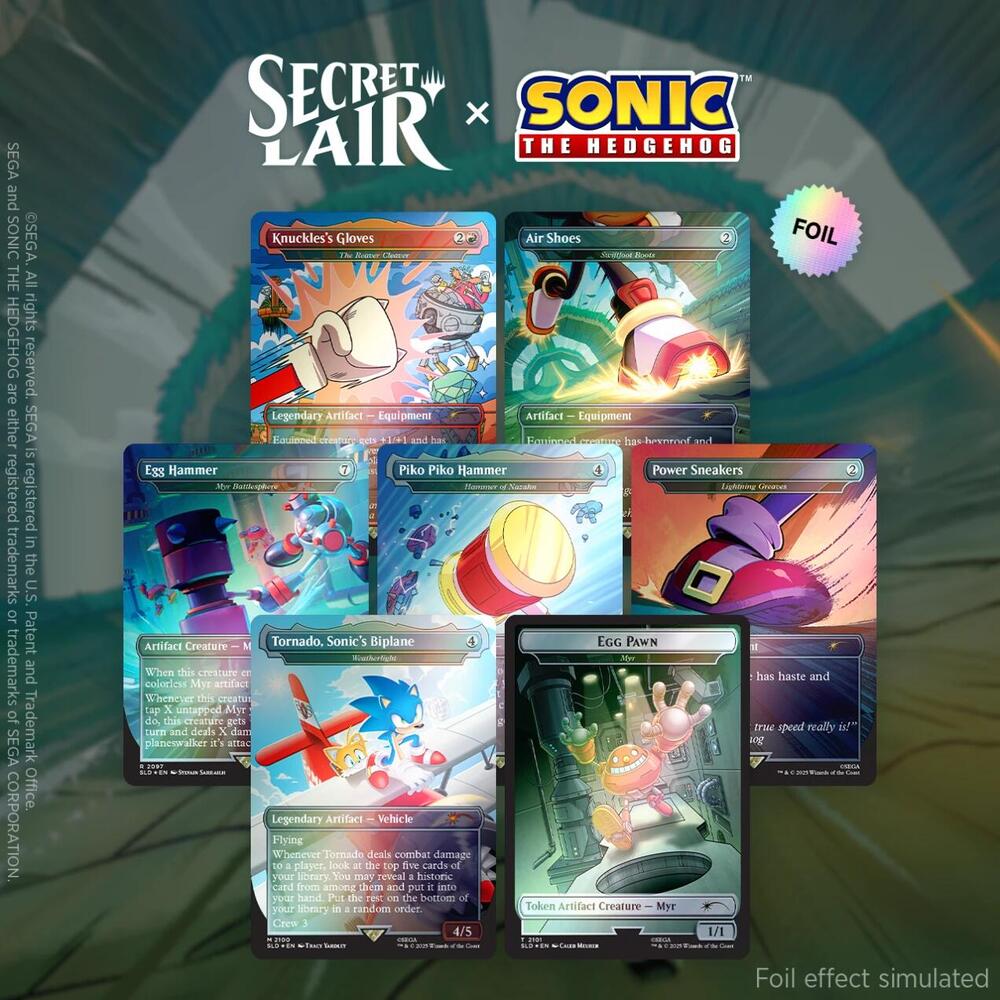 Secret Lair: Sonic the Hedgehog - Turbo Gear (Rainbow Foil)