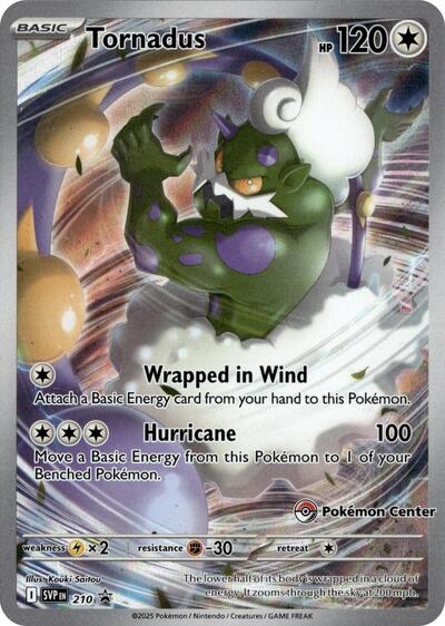 SVP: Tornadus - 210 (Pokemon Center Exclusive) (Holofoil)