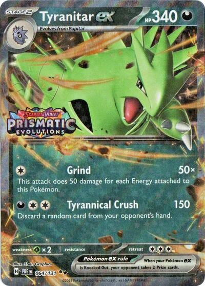 MCAP: Tyranitar ex (Prismatic Evolutions Stamp) (Holofoil)