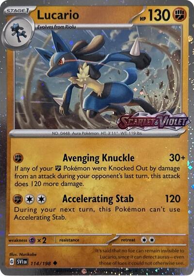 MCAP: Lucario (Scarlet & Violet Stamp) (Holofoil)