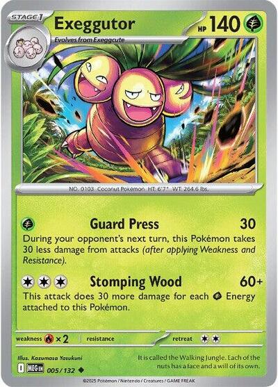 MEG: Exeggutor - 005/132 (Reverse Holofoil)