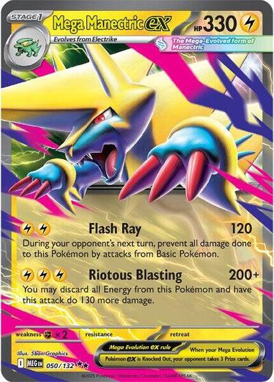MEG: Mega Manectric ex - 050/132 (Holofoil)