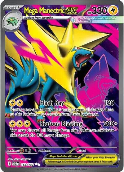 MEG: Mega Manectric ex - 158/132 (Holofoil)