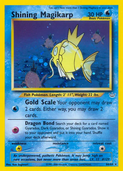 Shining Magikarp 66/64 Unlimited Neo Revelation