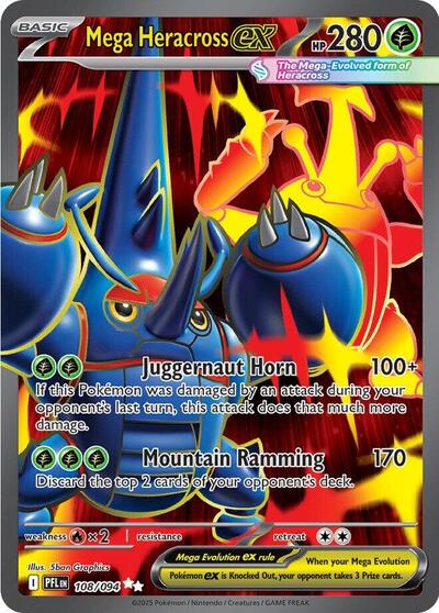 PFL: Mega Heracross ex - 108/094 (Holofoil)