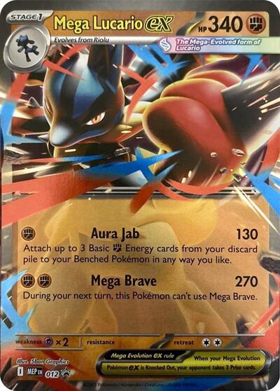 MEP: Mega Lucario ex - 012 (Holofoil)